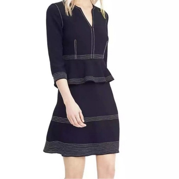 Banana Republic navy blue dress, size 6 - Picture 2 of 5